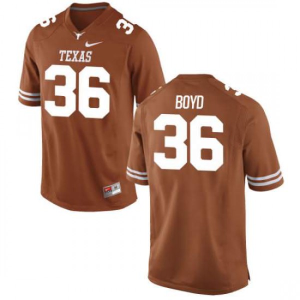 Youth University of Texas #36 Demarco Boyd Tex Limited Player Jersey Orange